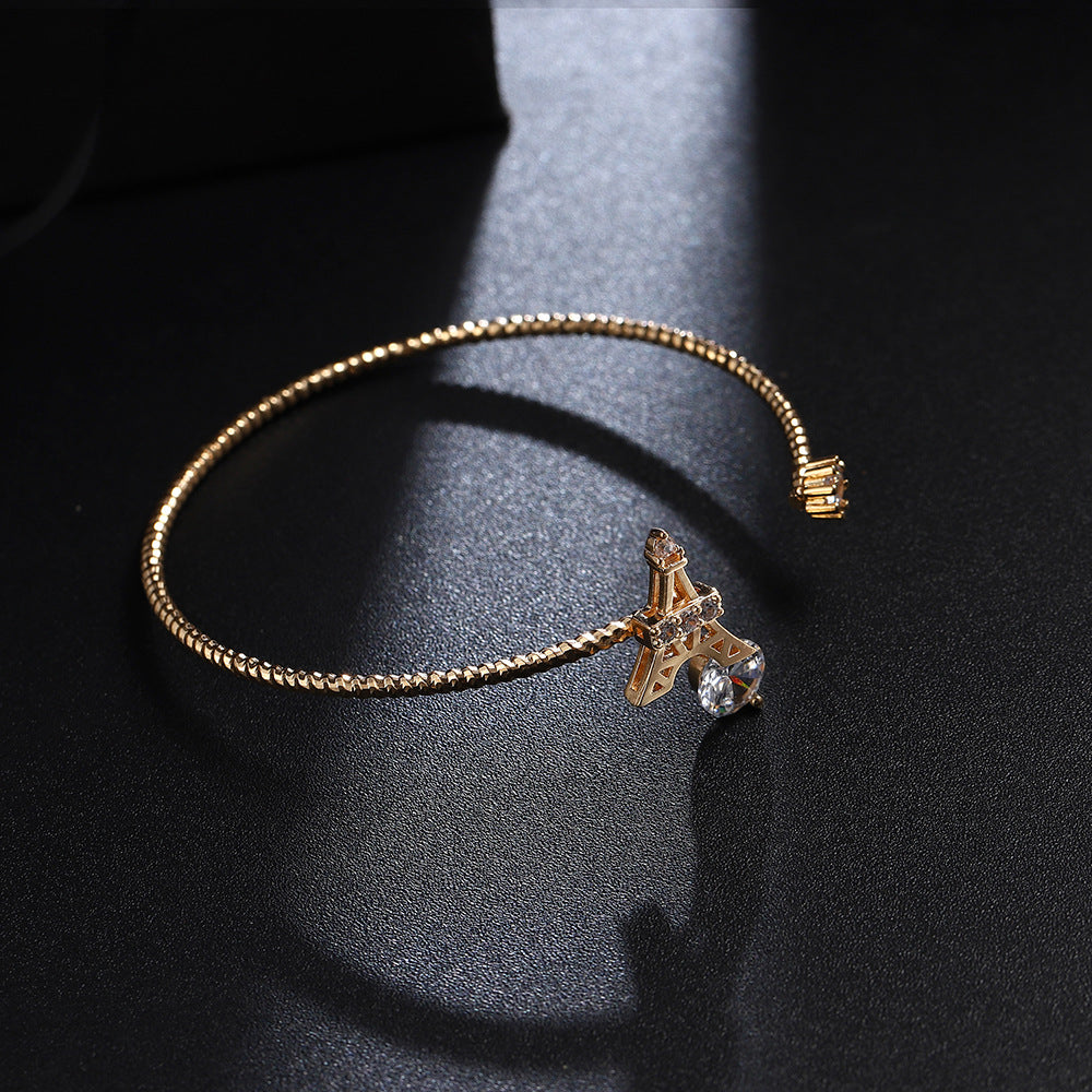 Venta al por mayor Pulsera De Cobre De La Torre Eiffel